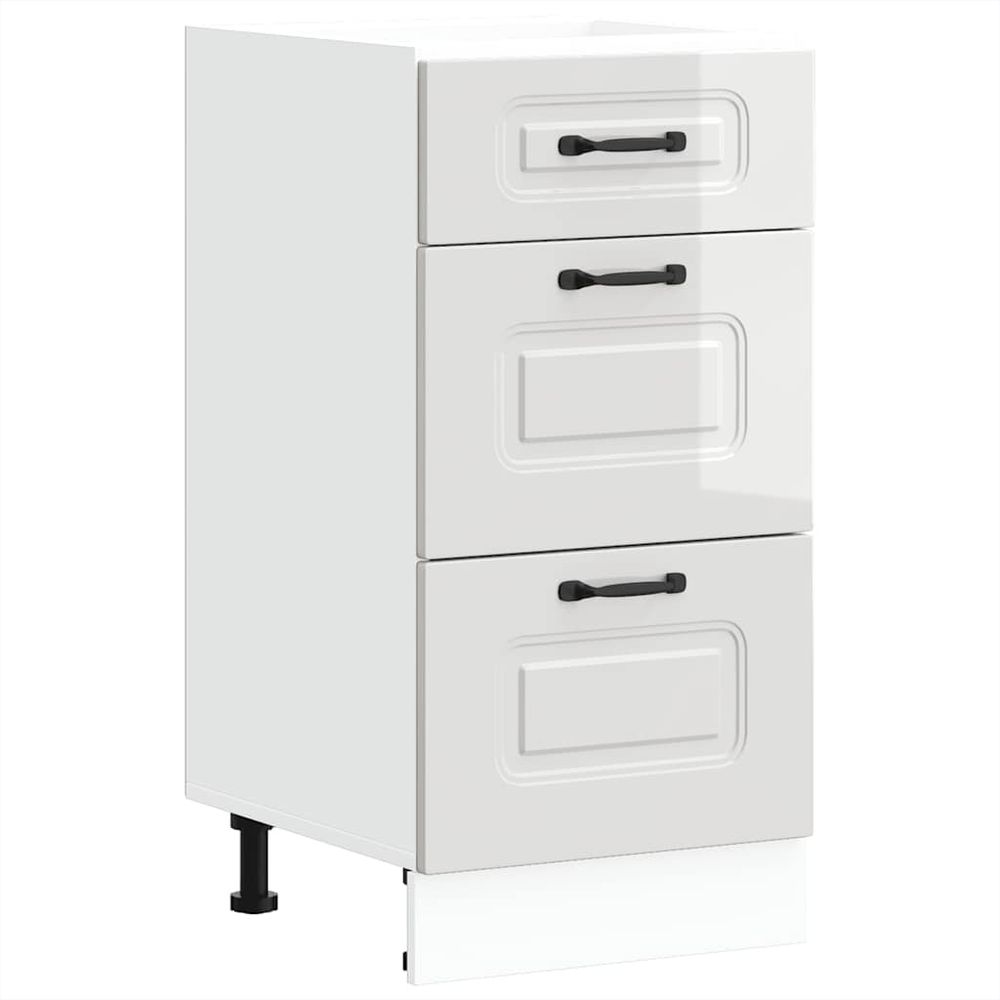 Armoire Four VidaXL Kalmar Blanc - Rangement Cuisine Compact Et Modulable