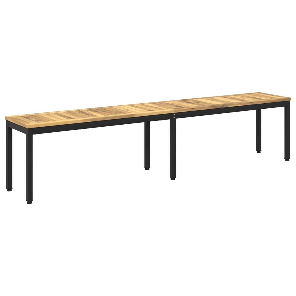 Banc de jardin 201 x 35 x 45 cm bois d'acacia massif