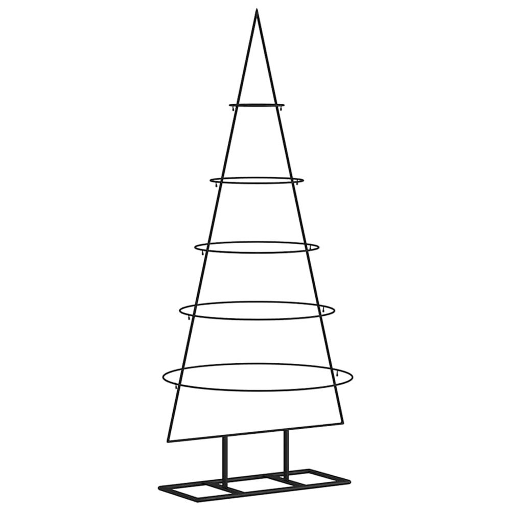 Arbre de noël en métal pour décoration noir 125 cm