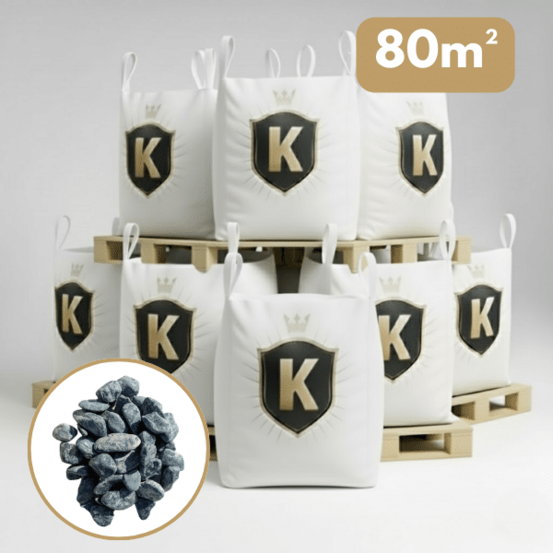 Galet marbre vert 40/60 mm – pack 8 big bag +/- 1,5t – 80 m²