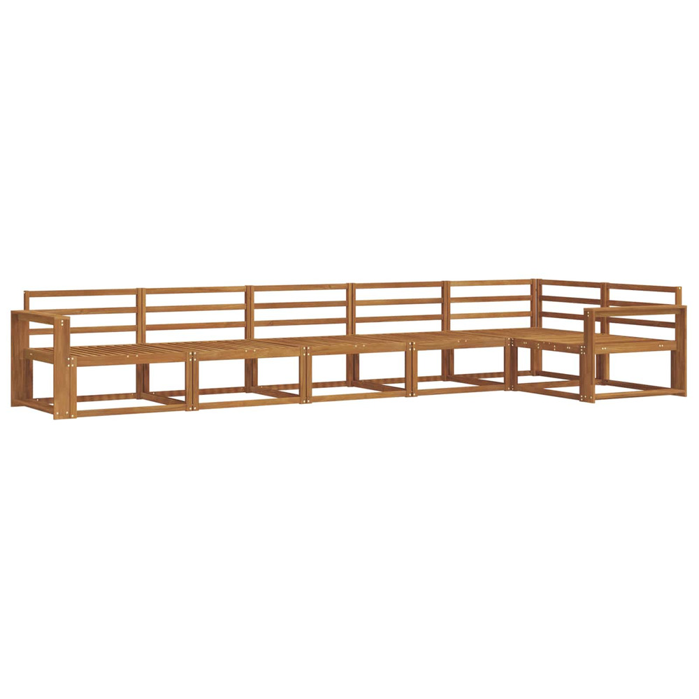 Ensemble de canapés d'extérieur 6 pcs naturel