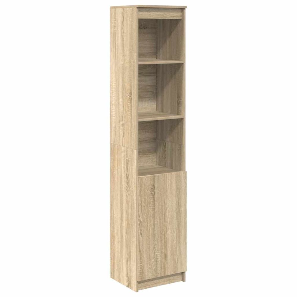 Buffet haut chêne sonoma 37,5x35x180 cm bois d'ingénierie