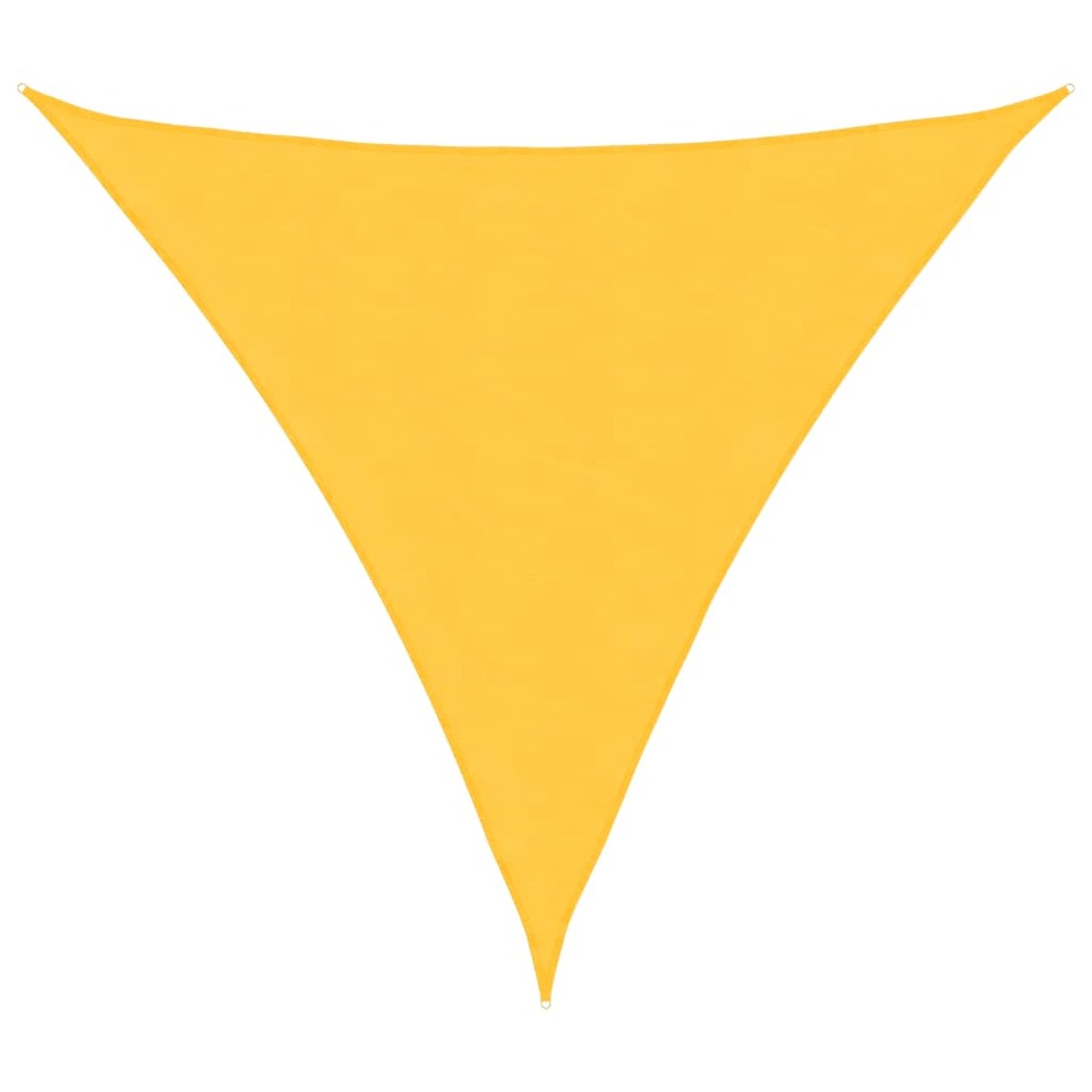 Voile de parasol tissu oxford triangulaire 3x3x3 m jaune