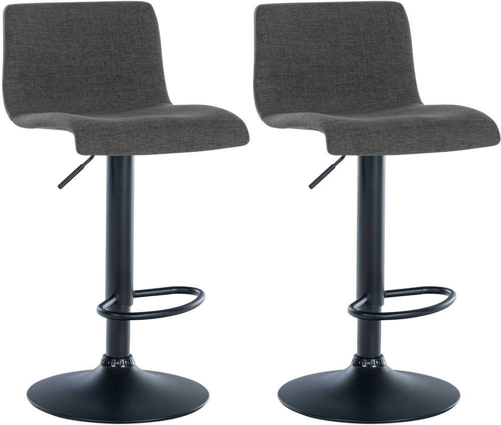 Lot de 2 tabourets de bar en tissu branford