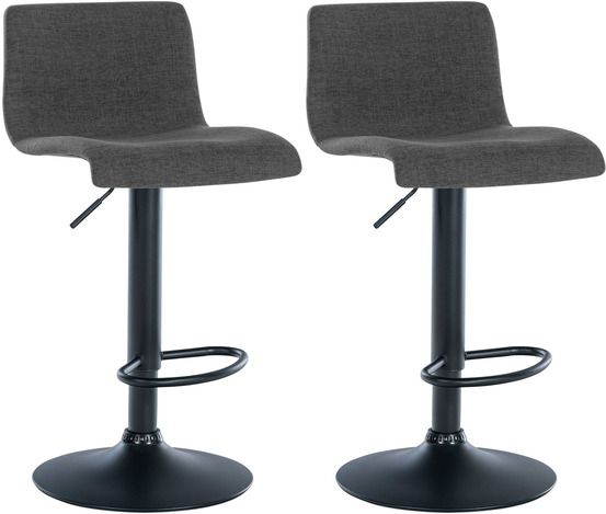 Lot de 2 tabourets de bar en tissu branford