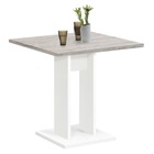 Table de salle à manger 70 cm chêne sable et blanc
