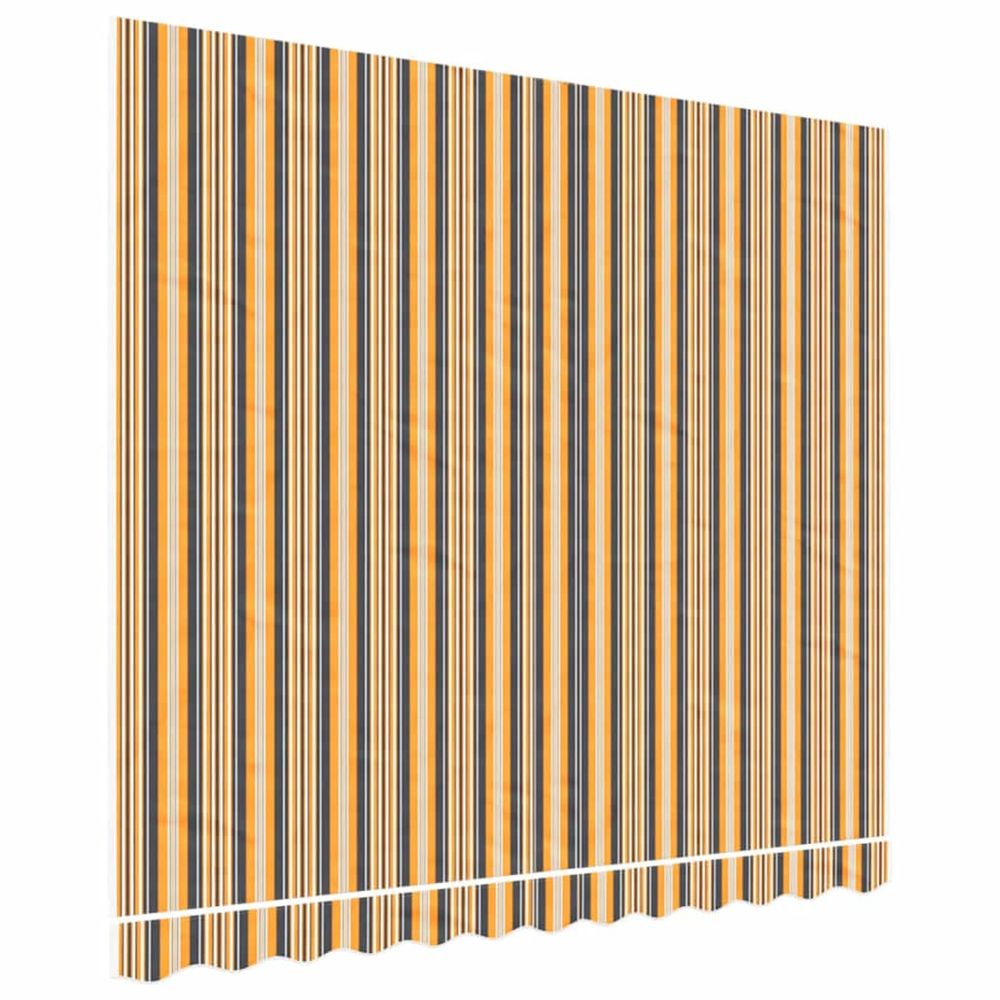 Tissu de remplacement pour auvent orange et noir 300x250 cm polyester