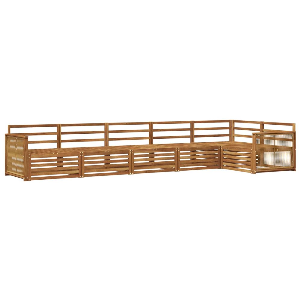 Ensemble de canapés d'extérieur 6 pc naturel