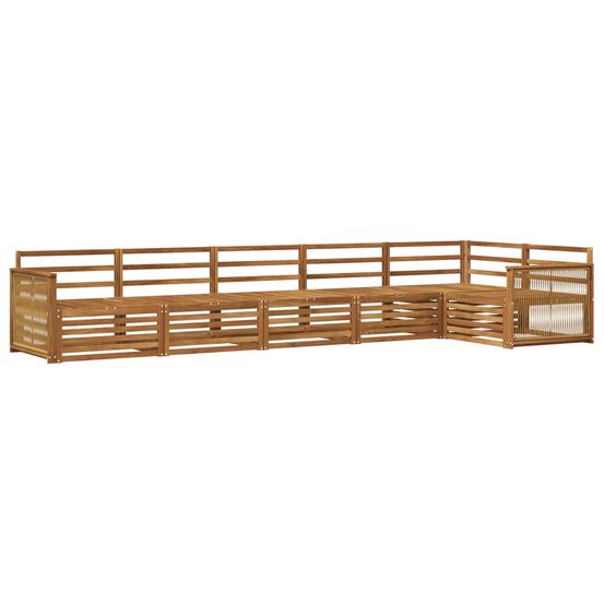 Ensemble de canapés d'extérieur 6 pc naturel