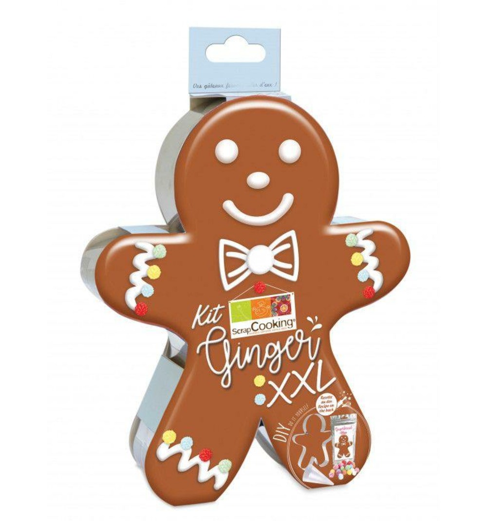 Coffret diy - mon gâteau gingerbread man xxl