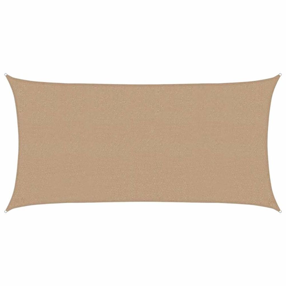 Voile d'ombrage 160 g/m² taupe 2x4 m pehd