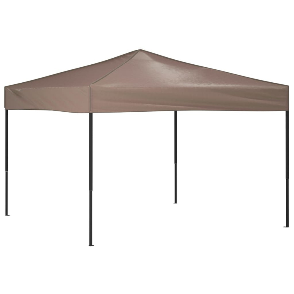 Tente de réception pliable taupe 3x3 m