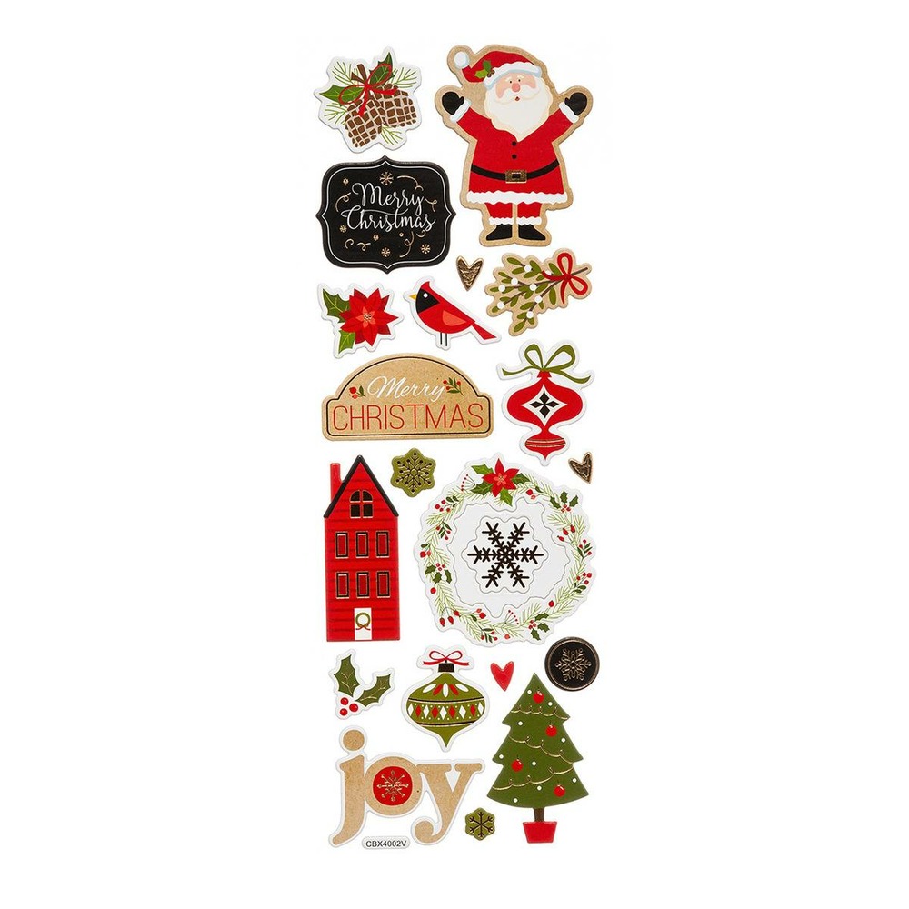 Stickers relief imprimé 25,4 x 10 cm