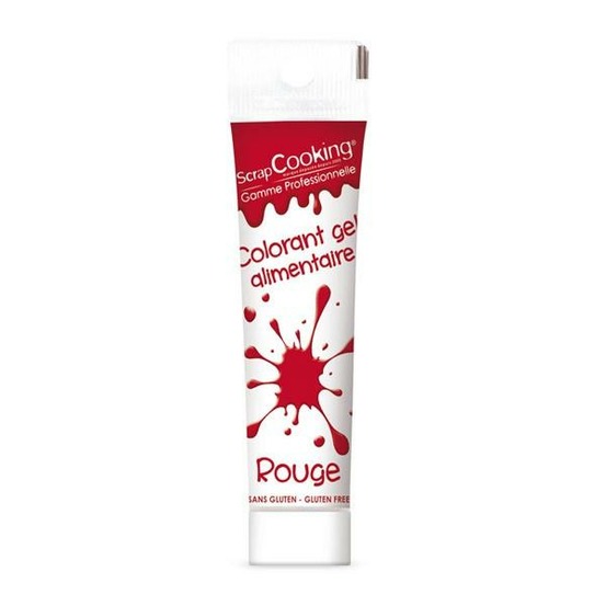 Gel colorant alimentaire rouge 20 g