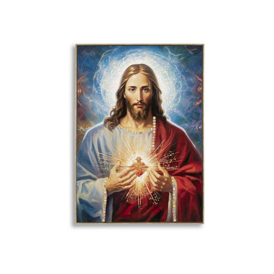 Toile décorative avec cadre jesus 72 x 4 x 102 cm