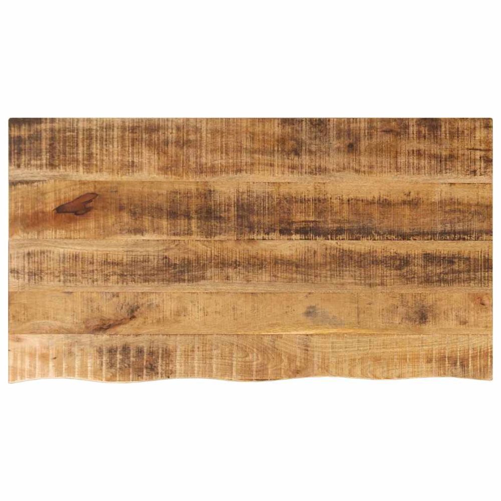 Dessus de table 120x60x2,5cm bord vif bois massif manguier brut