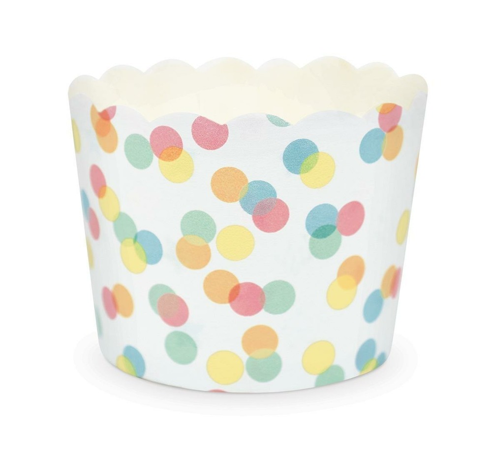 25 caissettes à cupcakes - confettis
