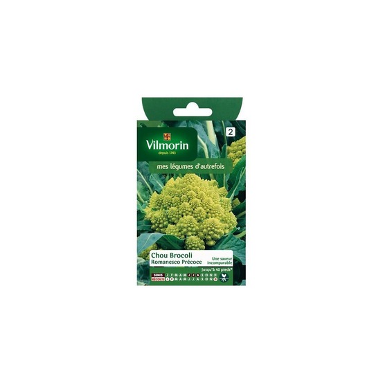 Sachet graines chou brocoli romanesco précoce