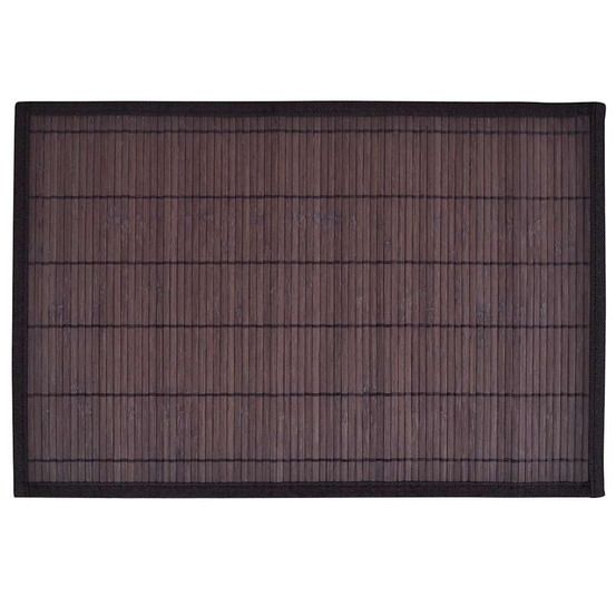 6 Napperons en bambou 30 x 45 cm Marron Foncé