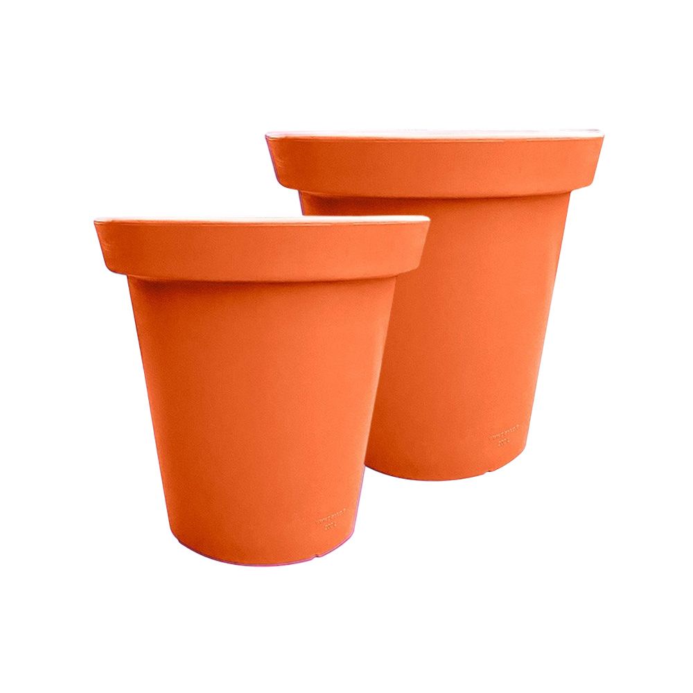 Pot de fleurs rond xxl delight 75l- lot de 2