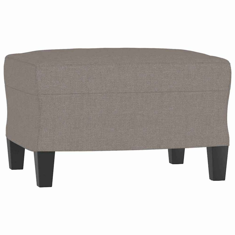 Repose-pied taupe 60x50x41 cm tissu