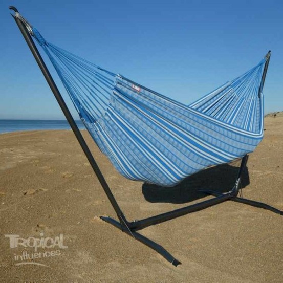 Support hamac inka l avec poligono turquoise