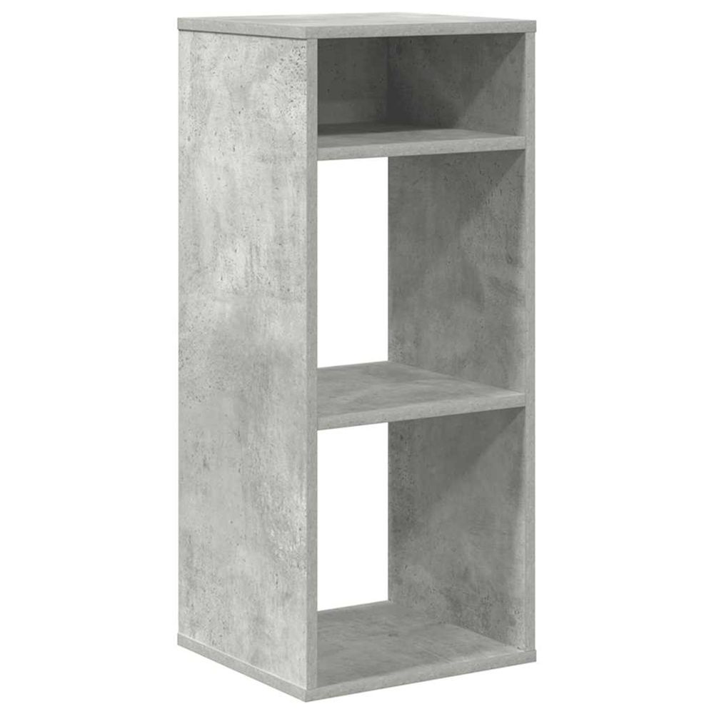 Bibliothèque gris béton 34x31x80 cm bois d’ingénierie