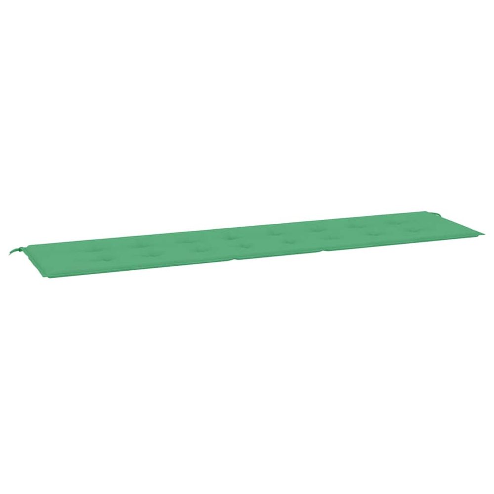 Coussin de banc de jardin vert 200x50x3 cm tissu oxford