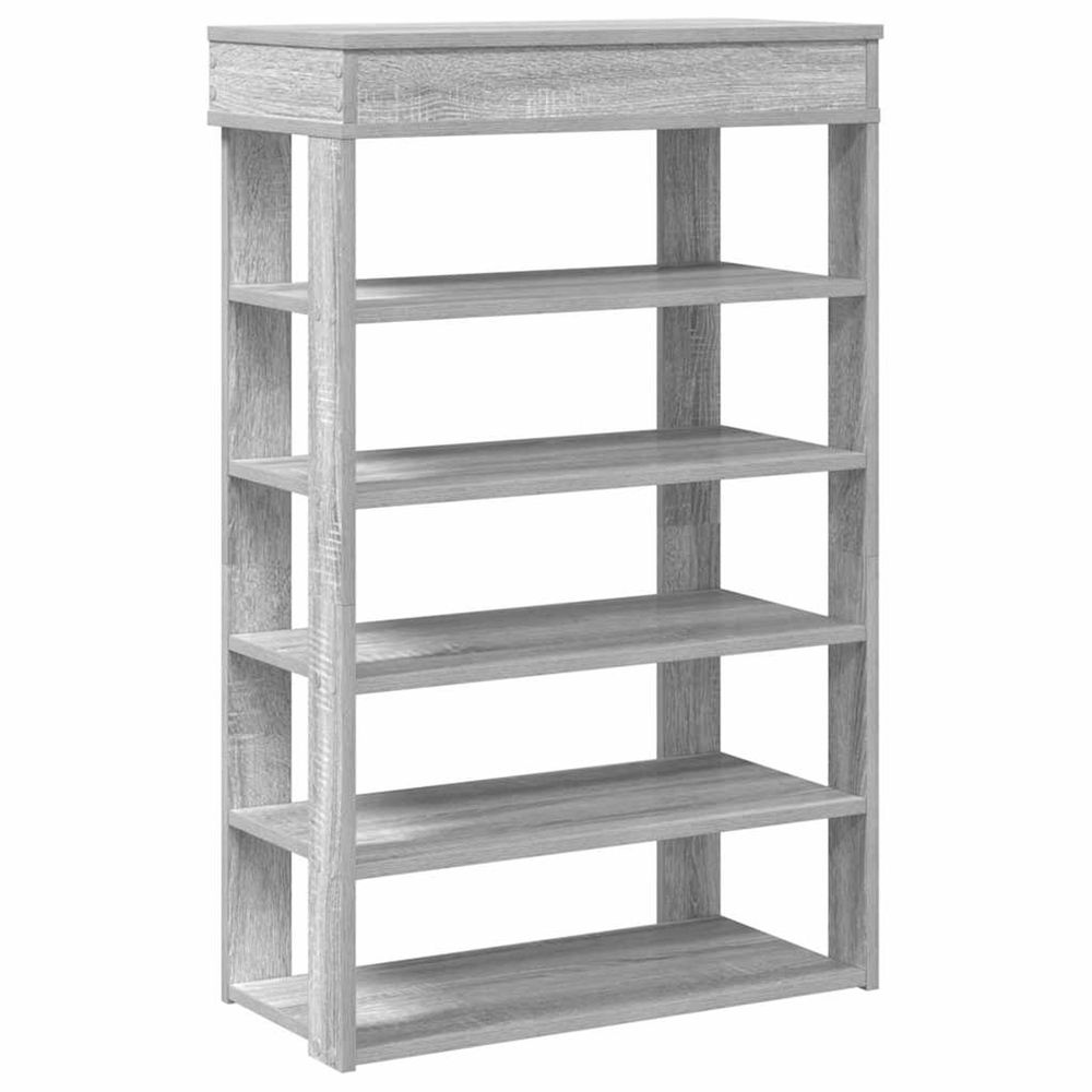 Étagère à chaussures sonoma gris 60x30x98 cm bois d'ingénierie