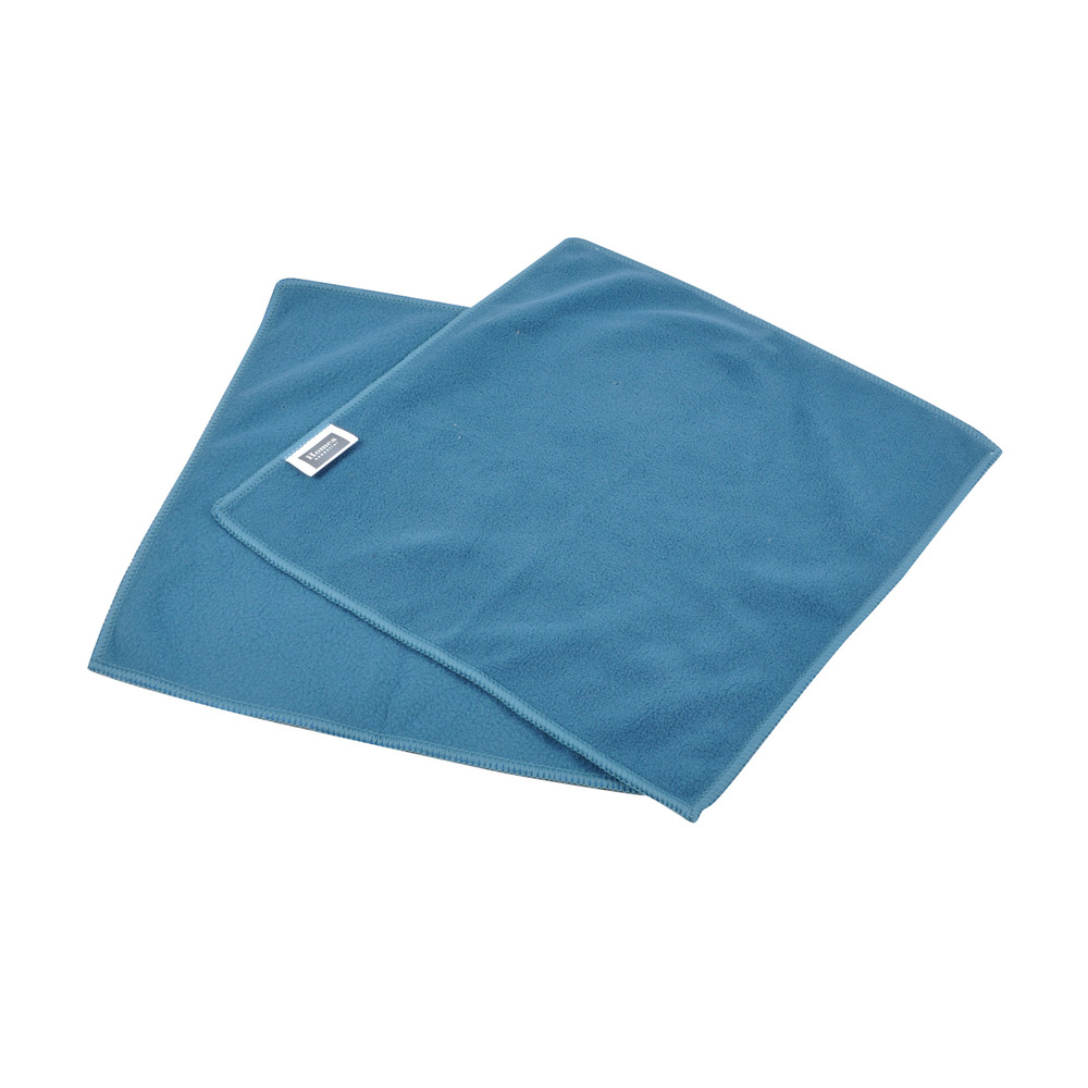 2 chiffons anti statiques meuble bleu paon
