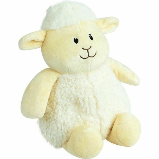 Peluche bouillotte mouton - a chauffer au micro-ondes micro perles d'argile 19 cm