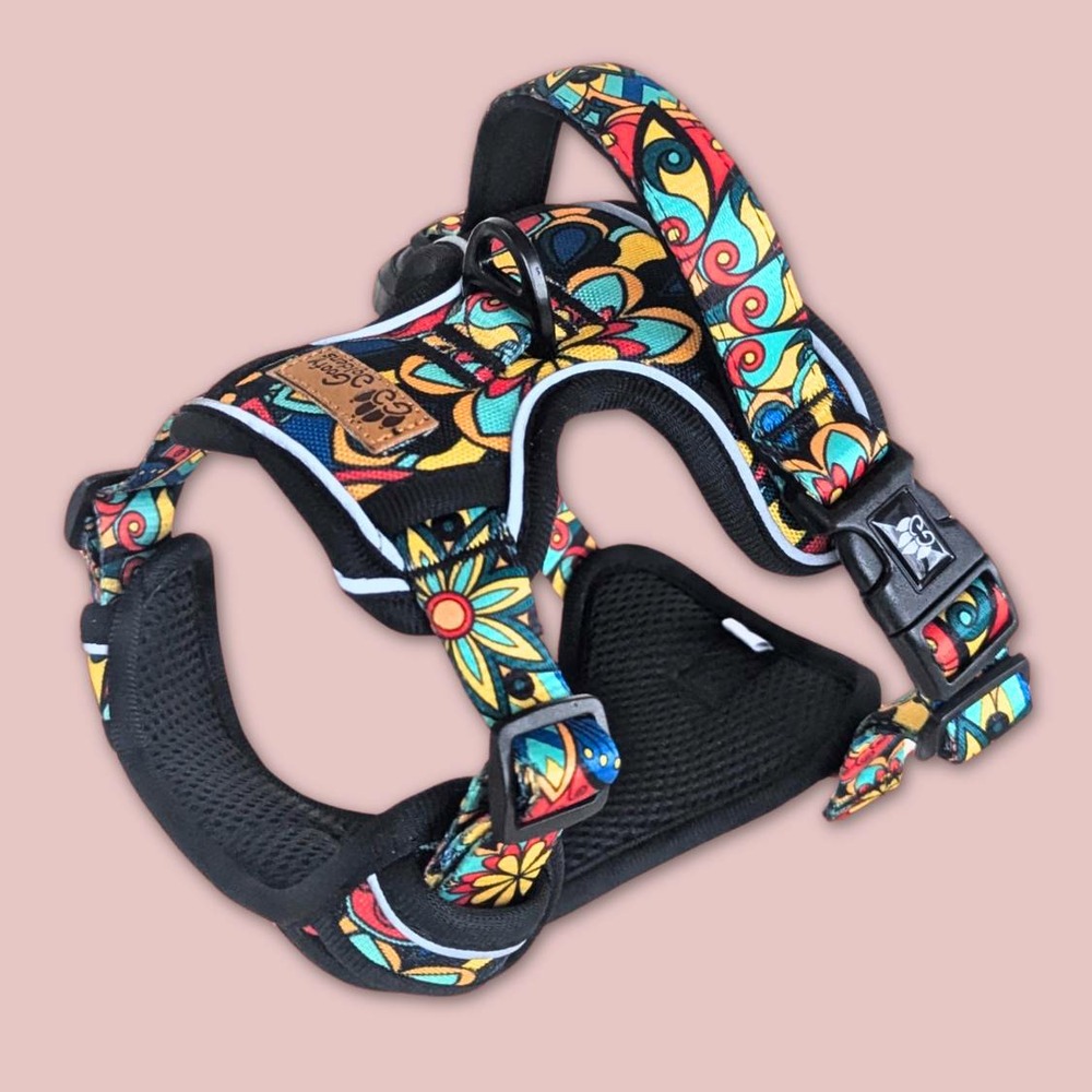 Harnais pour chien confort mandala - m