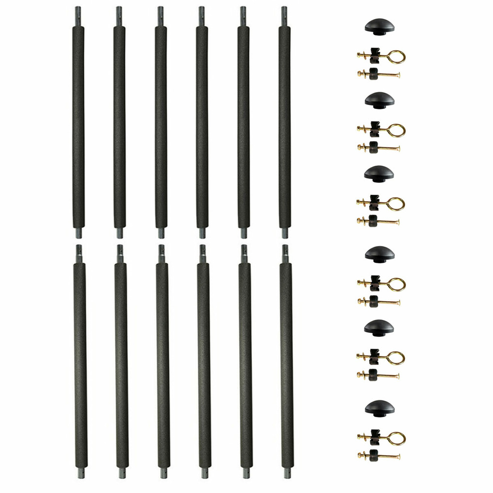 6 poteaux de filet de sécurité ø25mm pour trampolines