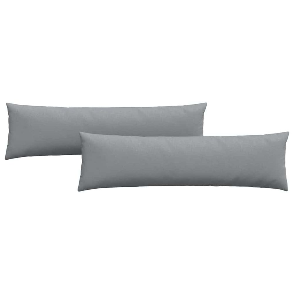 Coussins de canapé 2 pc tissu gris clair 145 x 40 cm