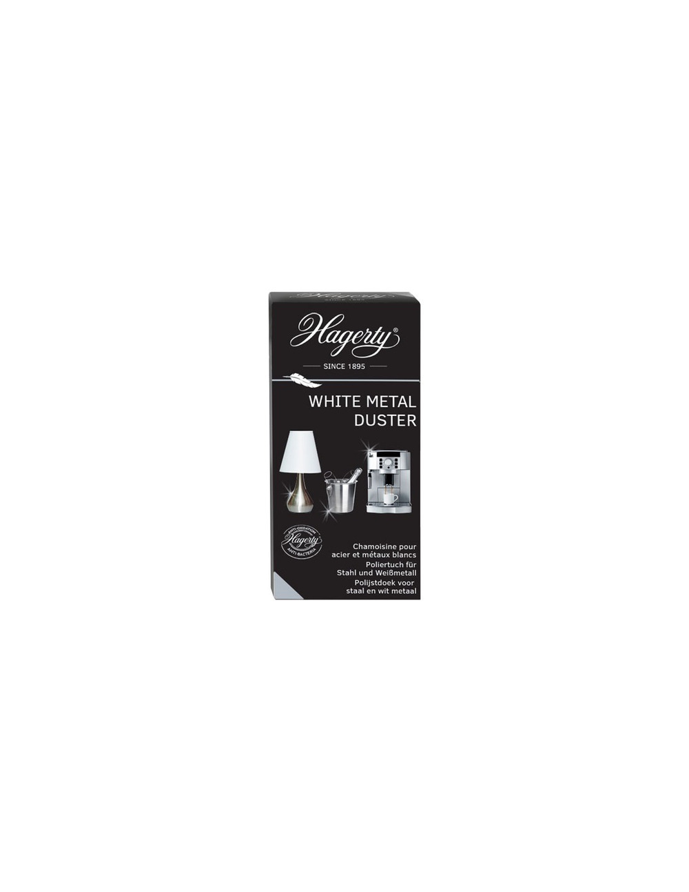 White metal duster chiffon imprégné antibacterien - hagerty