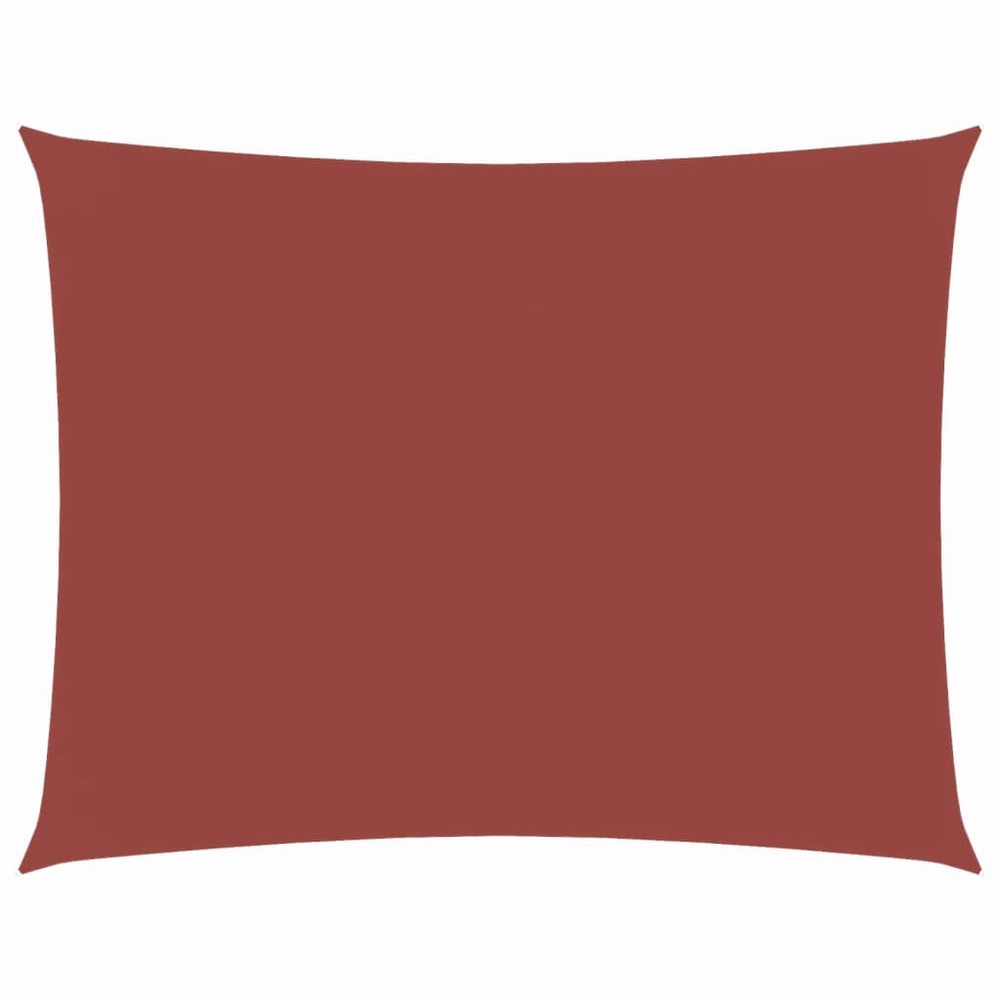 Voile de parasol tissu oxford rectangulaire 4x6 m terre cuite