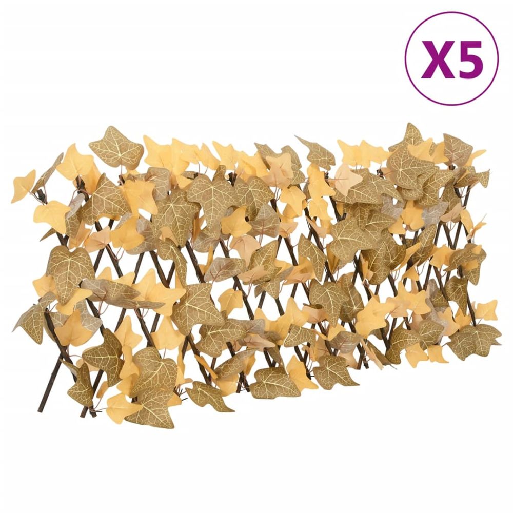  treillis de feuille d'érable artificiel extensible 5 pcs