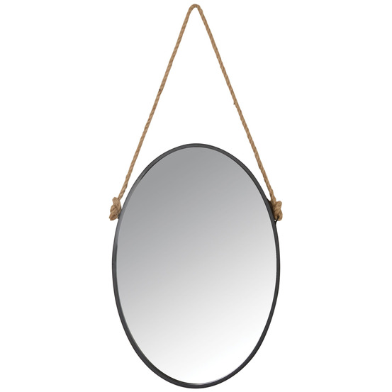 Miroir avec corde matelot ovale