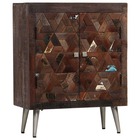 Buffet bahut armoire console meuble de rangement bois de récupération solide 76 cm