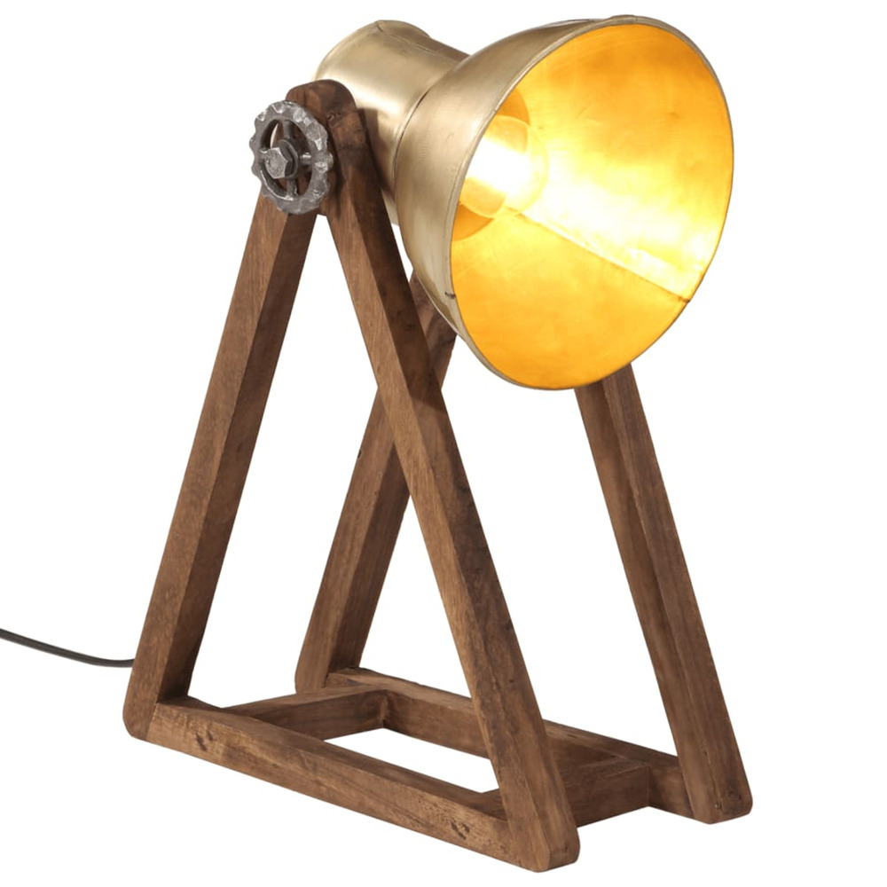 Lampe de bureau 25 w laiton antique 30x17x40 cm e27