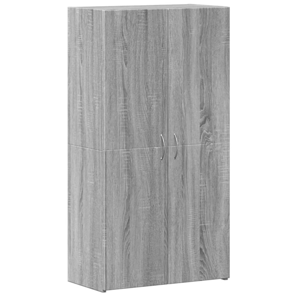 Armoire de classement sonoma gris 60x32x115cm bois d'ingénierie