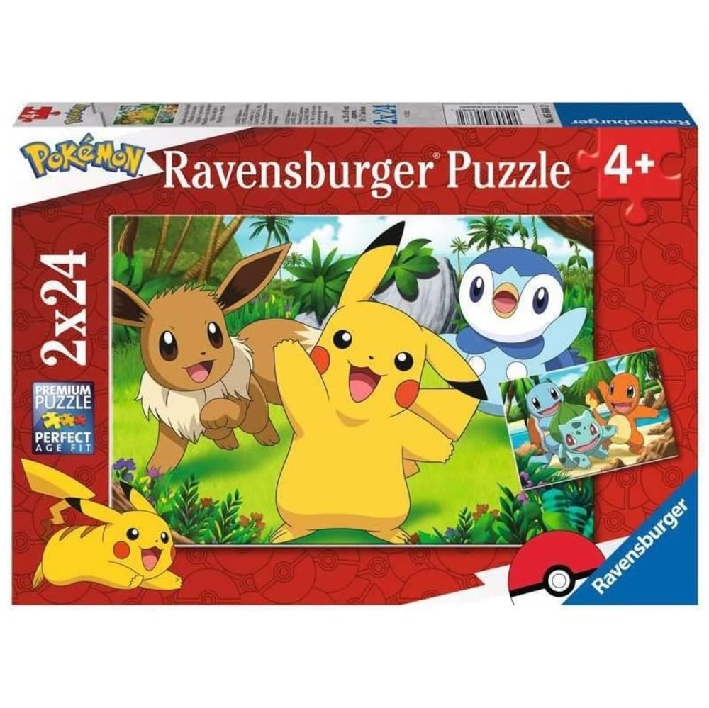 Puzzle pikachu et ses amis 2x24 pcs