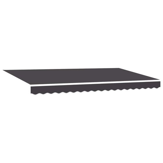 Auvent rétractable anthracite 400 x 200 cm