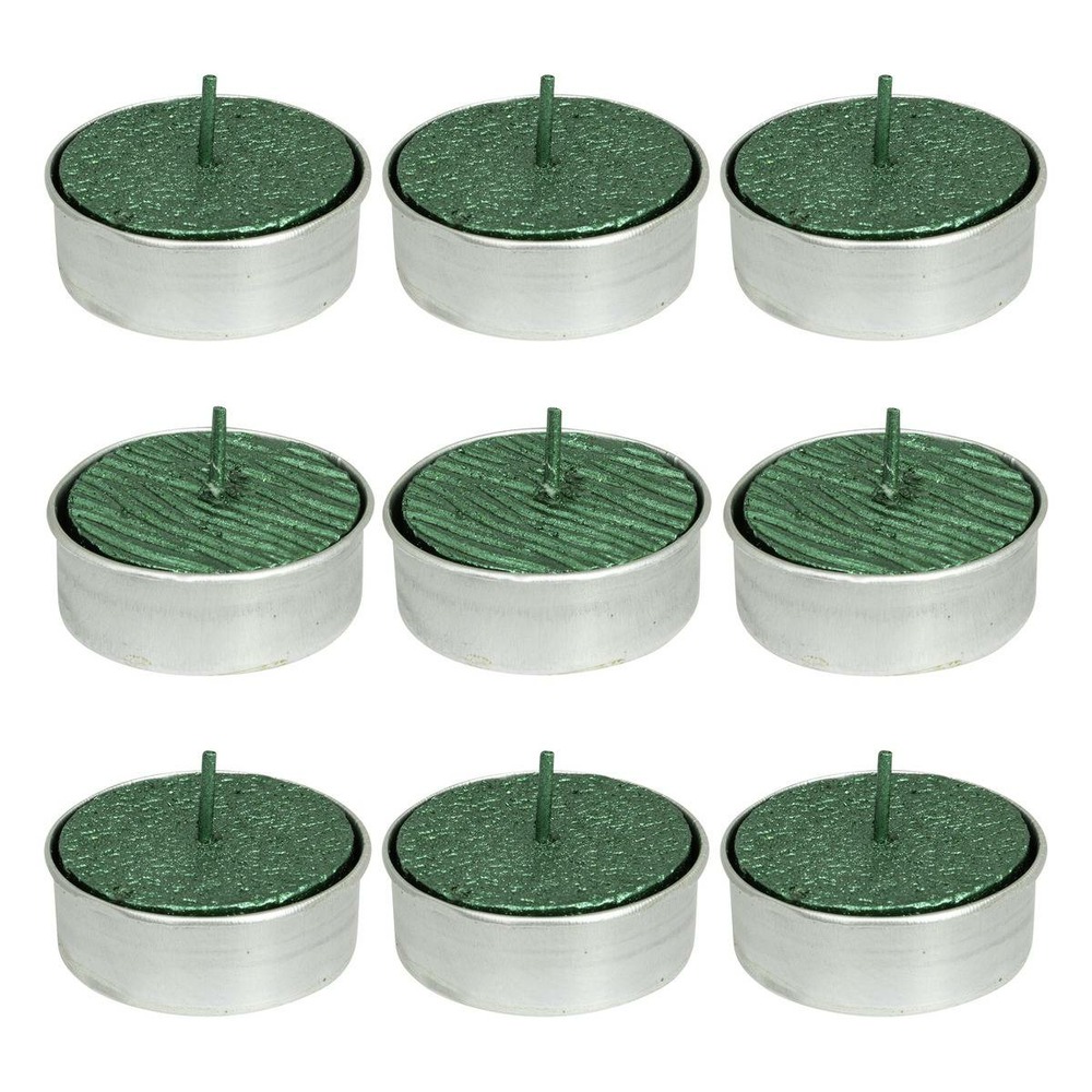 Bougie cp paill x 9 vert 12g