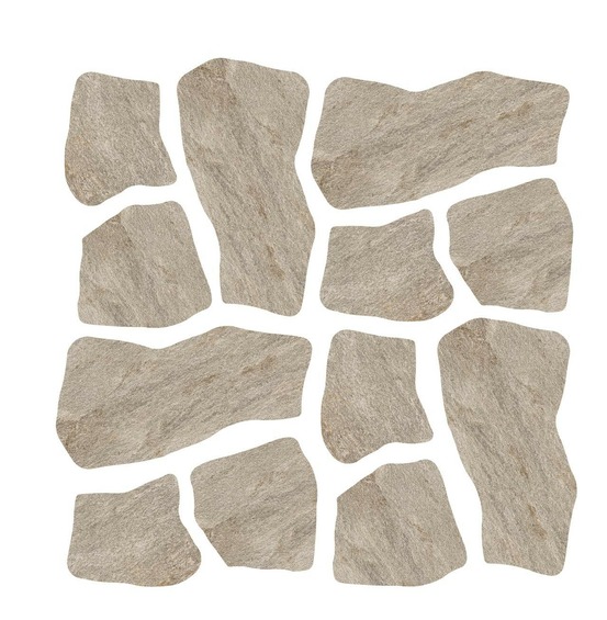 Carrelage effet pierre quartzite gris argent dalle c 109x55x2 cm salvero - sol extérieur (vendu par carton de 0,431 m²) - ro'ma carr