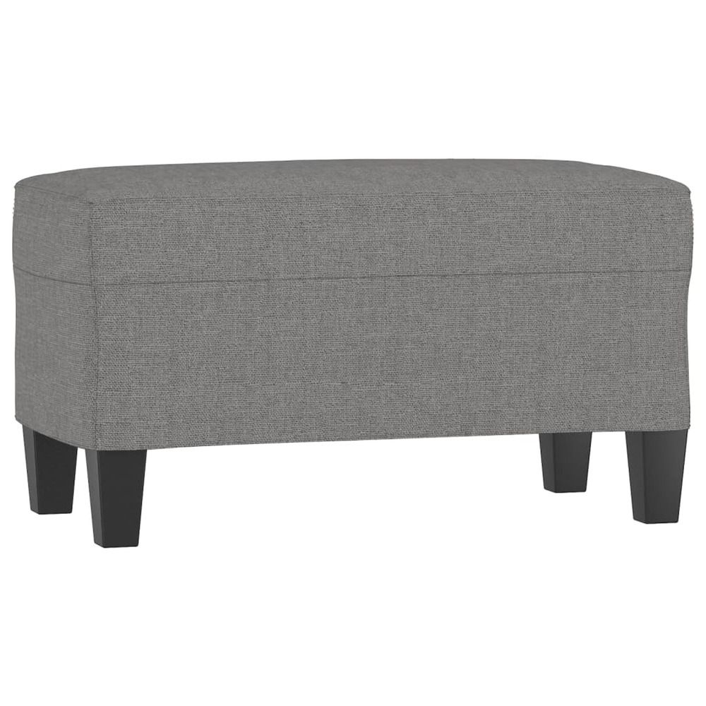 Banc gris foncé 70x35x41 cm tissu