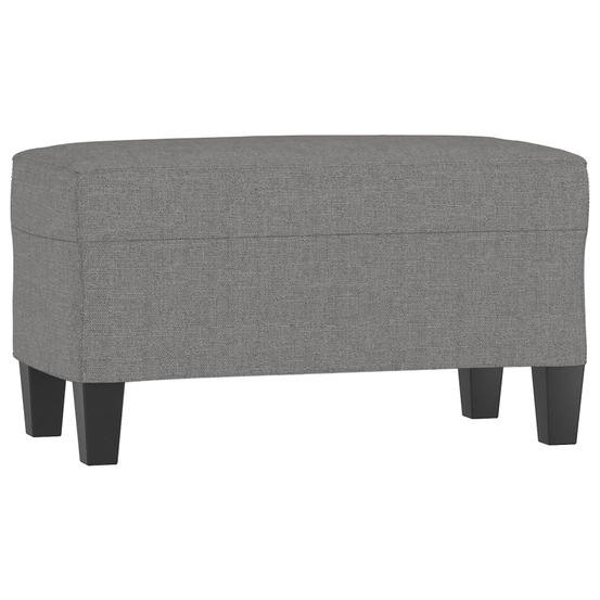 Banc gris foncé 70x35x41 cm tissu