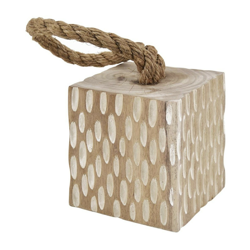 Cale-porte corde bois marron - décoration d'autrefois