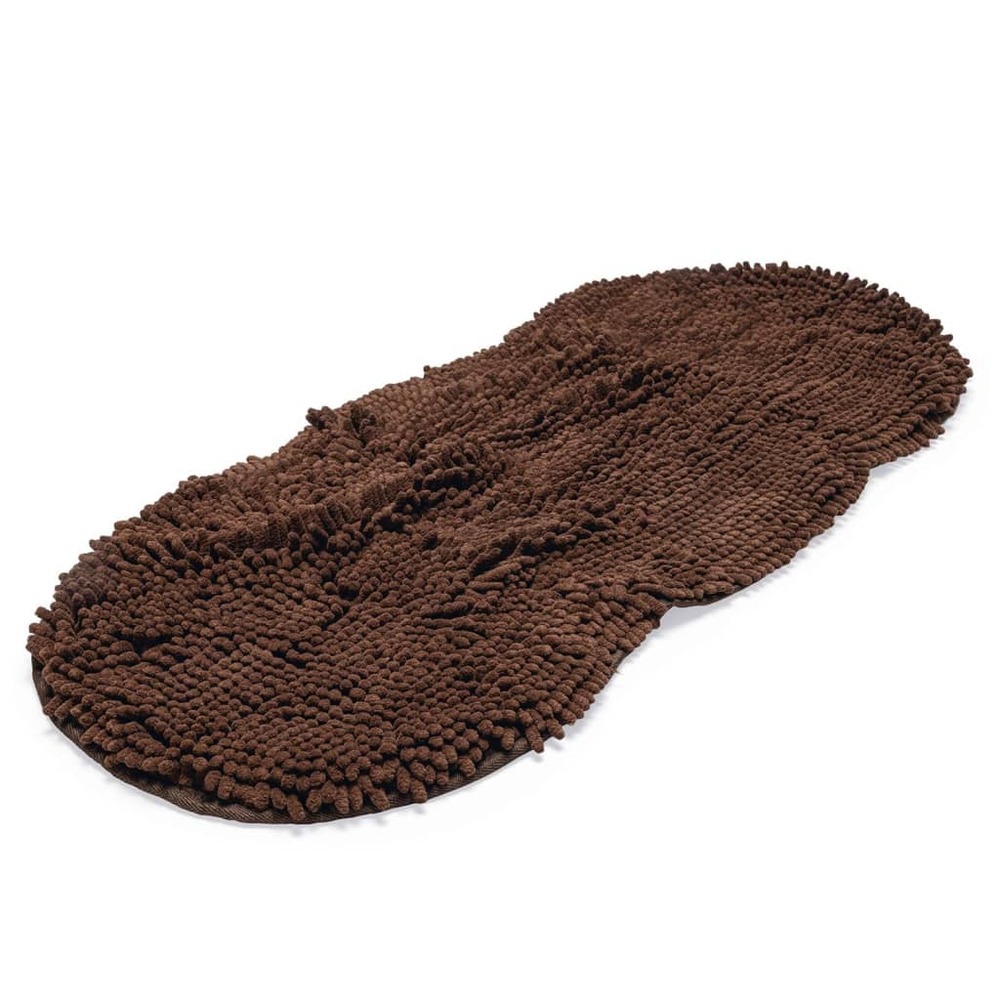 Serviette de toilette chien sale shammy 80x35 cm marron