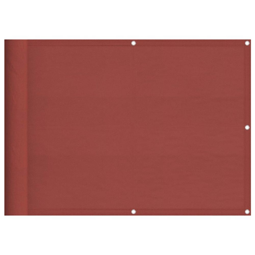 Paravent de balcon couleur terre cuite 75x1000cm 100% polyester